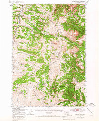 Monument Ridge Montana Historical topographic map, 1:62500 scale, 15 X 15 Minute, Year 1950