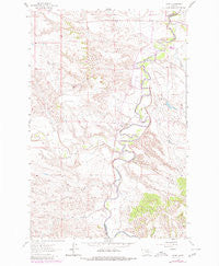 Mosby Montana Historical topographic map, 1:24000 scale, 7.5 X 7.5 Minute, Year 1962