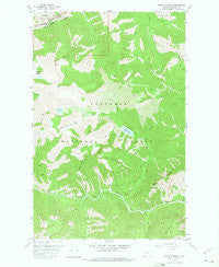 Mount Bradley Montana Historical topographic map, 1:24000 scale, 7.5 X 7.5 Minute, Year 1958