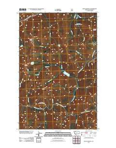 Mount Bradley Montana Historical topographic map, 1:24000 scale, 7.5 X 7.5 Minute, Year 2011