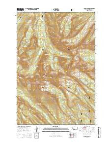 Mount Evans Montana Current topographic map, 1:24000 scale, 7.5 X 7.5 Minute, Year 2014