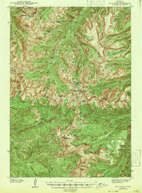 Mt Cowen Montana Historical topographic map, 1:62500 scale, 15 X 15 Minute, Year 1943