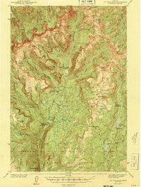 Mt Wallace Montana Historical topographic map, 1:62500 scale, 15 X 15 Minute, Year 1943