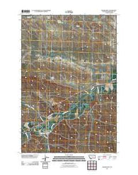 Musselshell Montana Historical topographic map, 1:24000 scale, 7.5 X 7.5 Minute, Year 2011