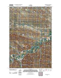 Musselshell Montana Historical topographic map, 1:24000 scale, 7.5 X 7.5 Minute, Year 2011