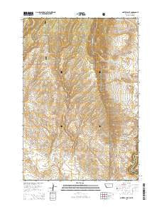 Mystery Cave Montana Current topographic map, 1:24000 scale, 7.5 X 7.5 Minute, Year 2014