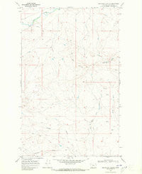 Nightshoot Coulee Montana Historical topographic map, 1:24000 scale, 7.5 X 7.5 Minute, Year 1968