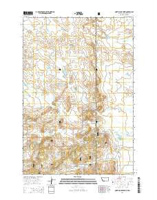 North Slick Creek Montana Current topographic map, 1:24000 scale, 7.5 X 7.5 Minute, Year 2014