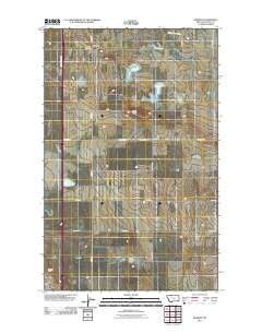 Oilmont Montana Historical topographic map, 1:24000 scale, 7.5 X 7.5 Minute, Year 2011