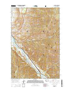 Paradise Montana Current topographic map, 1:24000 scale, 7.5 X 7.5 Minute, Year 2014