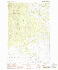 Patterson Canyon Montana Historical topographic map, 1:24000 scale, 7.5 X 7.5 Minute, Year 1986