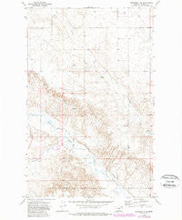 Peerless 4 NW Montana Historical topographic map, 1:24000 scale, 7.5 X 7.5 Minute, Year 1973