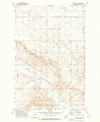 Peerless 4 NW Montana Historical topographic map, 1:24000 scale, 7.5 X 7.5 Minute, Year 1973