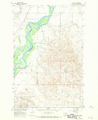 Piche Montana Historical topographic map, 1:24000 scale, 7.5 X 7.5 Minute, Year 1966