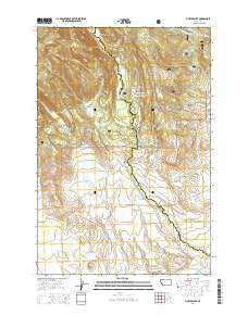 Pintler Lake Montana Current topographic map, 1:24000 scale, 7.5 X 7.5 Minute, Year 2014