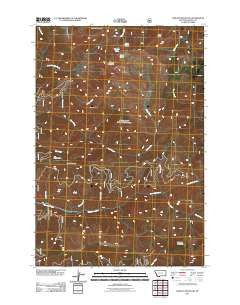 Piquett Mountain Montana Historical topographic map, 1:24000 scale, 7.5 X 7.5 Minute, Year 2011