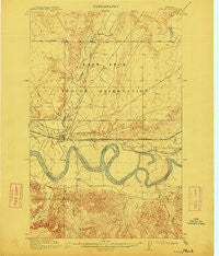 Poplar Montana Historical topographic map, 1:62500 scale, 15 X 15 Minute, Year 1912
