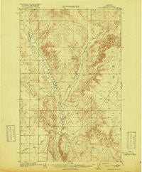 Porcupine Valley Montana Historical topographic map, 1:62500 scale, 15 X 15 Minute, Year 1918