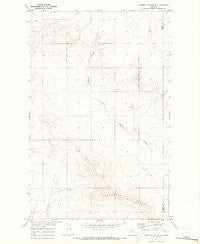 Poverty Coulee NE Montana Historical topographic map, 1:24000 scale, 7.5 X 7.5 Minute, Year 1970