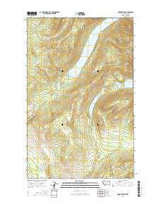Quartz Ridge Montana Current topographic map, 1:24000 scale, 7.5 X 7.5 Minute, Year 2014