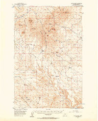 Rattlesnake Montana Historical topographic map, 1:62500 scale, 15 X 15 Minute, Year 1956