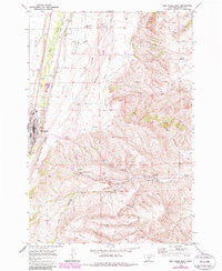 Red Lodge East Montana Historical topographic map, 1:24000 scale, 7.5 X 7.5 Minute, Year 1969