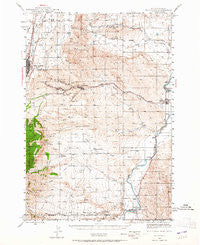 Red Lodge Montana Historical topographic map, 1:62500 scale, 15 X 15 Minute, Year 1944