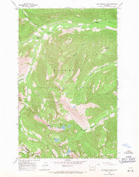 Red Meadow Lake Montana Historical topographic map, 1:24000 scale, 7.5 X 7.5 Minute, Year 1966