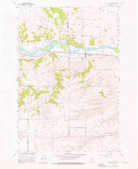 Reed Point Montana Historical topographic map, 1:24000 scale, 7.5 X 7.5 Minute, Year 1955