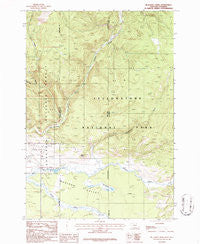 Richards Creek Montana Historical topographic map, 1:24000 scale, 7.5 X 7.5 Minute, Year 1986