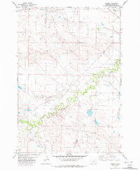 Ridgway Montana Historical topographic map, 1:24000 scale, 7.5 X 7.5 Minute, Year 1982