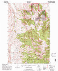 Rimrock Divide Montana Historical topographic map, 1:24000 scale, 7.5 X 7.5 Minute, Year 1995