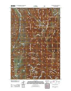 Rimrock Divide Montana Historical topographic map, 1:24000 scale, 7.5 X 7.5 Minute, Year 2011