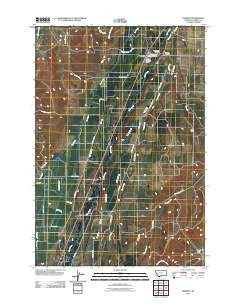 Roberts Montana Historical topographic map, 1:24000 scale, 7.5 X 7.5 Minute, Year 2011
