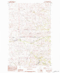 Rocky Boy Montana Historical topographic map, 1:24000 scale, 7.5 X 7.5 Minute, Year 1984