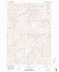 Roscoe NE Montana Historical topographic map, 1:24000 scale, 7.5 X 7.5 Minute, Year 1956