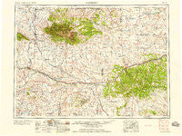 Roundup Montana Historical topographic map, 1:250000 scale, 1 X 2 Degree, Year 1958