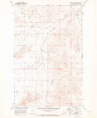 Russell Chapel Montana Historical topographic map, 1:24000 scale, 7.5 X 7.5 Minute, Year 1970