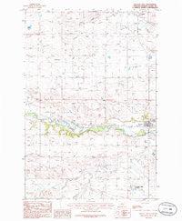 Ryegate West Montana Historical topographic map, 1:24000 scale, 7.5 X 7.5 Minute, Year 1986