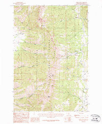 Saddle Peak Montana Historical topographic map, 1:24000 scale, 7.5 X 7.5 Minute, Year 1987