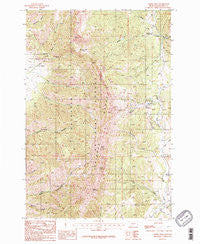 Saddle Peak Montana Historical topographic map, 1:24000 scale, 7.5 X 7.5 Minute, Year 1987