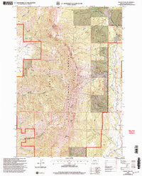 Saddle Peak Montana Historical topographic map, 1:24000 scale, 7.5 X 7.5 Minute, Year 2000