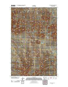 Saddle Rock Montana Historical topographic map, 1:24000 scale, 7.5 X 7.5 Minute, Year 2011
