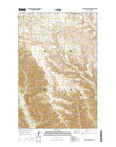 Sagebrush Reservoir Montana Current topographic map, 1:24000 scale, 7.5 X 7.5 Minute, Year 2014