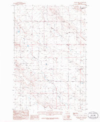 Sahara Hill SE Montana Historical topographic map, 1:24000 scale, 7.5 X 7.5 Minute, Year 1986