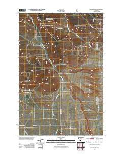 Sahara Hill Montana Historical topographic map, 1:24000 scale, 7.5 X 7.5 Minute, Year 2011
