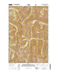 Saint Joseph Peak Montana Current topographic map, 1:24000 scale, 7.5 X 7.5 Minute, Year 2014