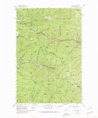 Saltese Montana Historical topographic map, 1:62500 scale, 15 X 15 Minute, Year 1956