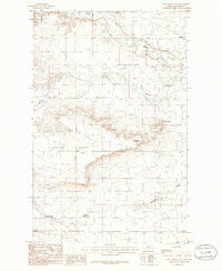 Sam George Hill Montana Historical topographic map, 1:24000 scale, 7.5 X 7.5 Minute, Year 1985