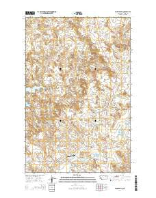 Sand Arroyo Montana Current topographic map, 1:24000 scale, 7.5 X 7.5 Minute, Year 2014